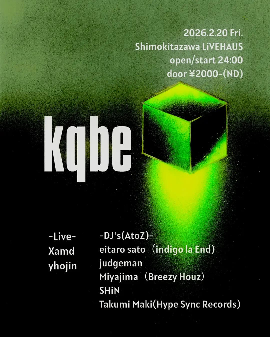 yhojin/SHiN/LiVEHAUS pre. Kqbe(キューブ)Vol.2