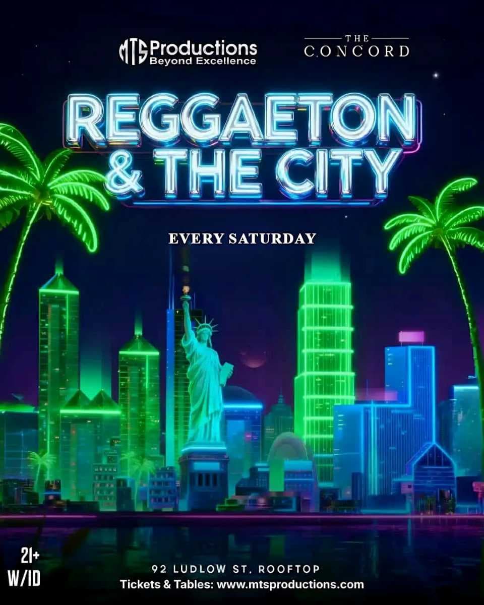 Reggaeton & the City Rooftop Party Saturday at Concord NYC