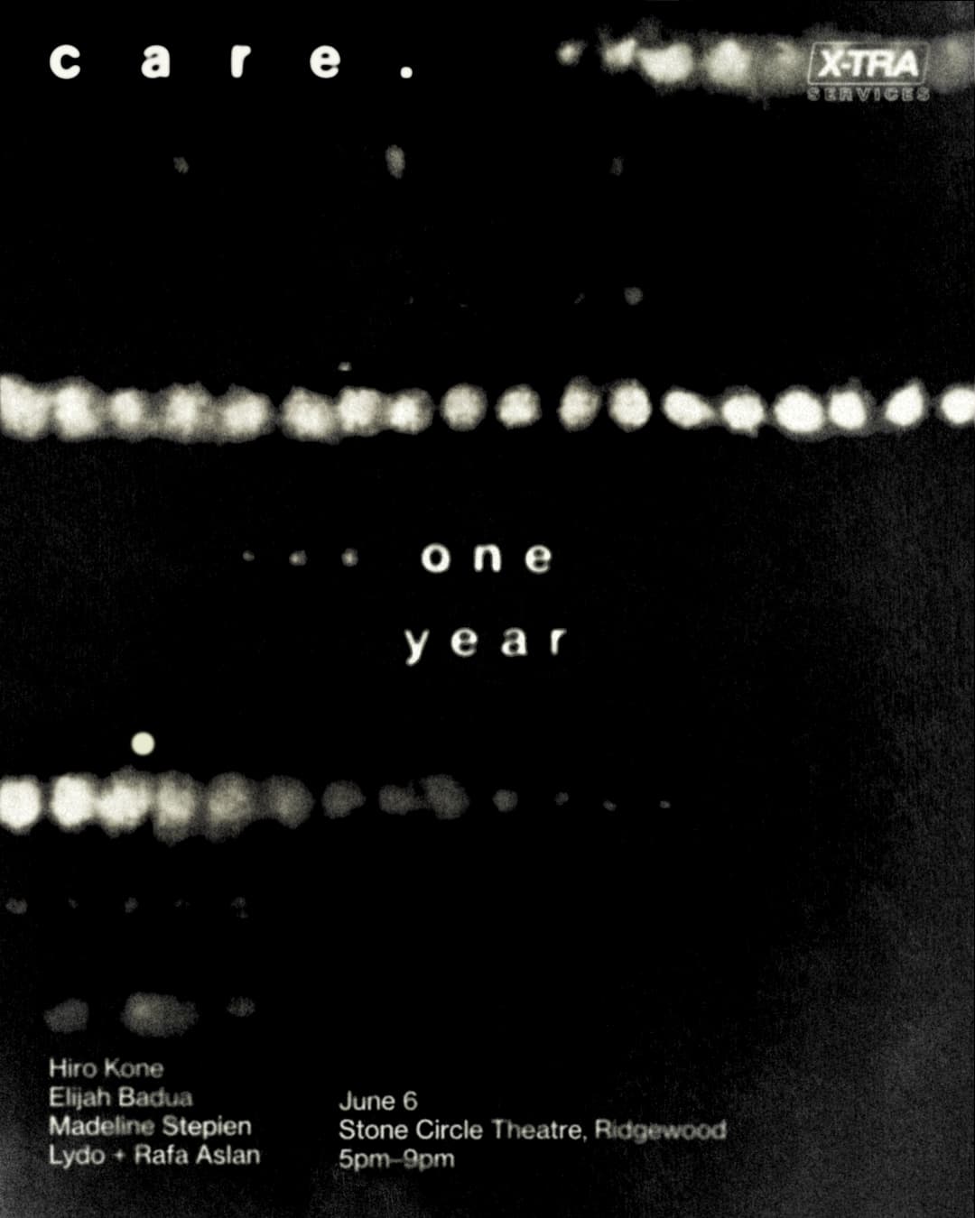 care. : Hiro Kone, Elijah Badua, Madeline Stepien, LYDO + Rafa Aslan