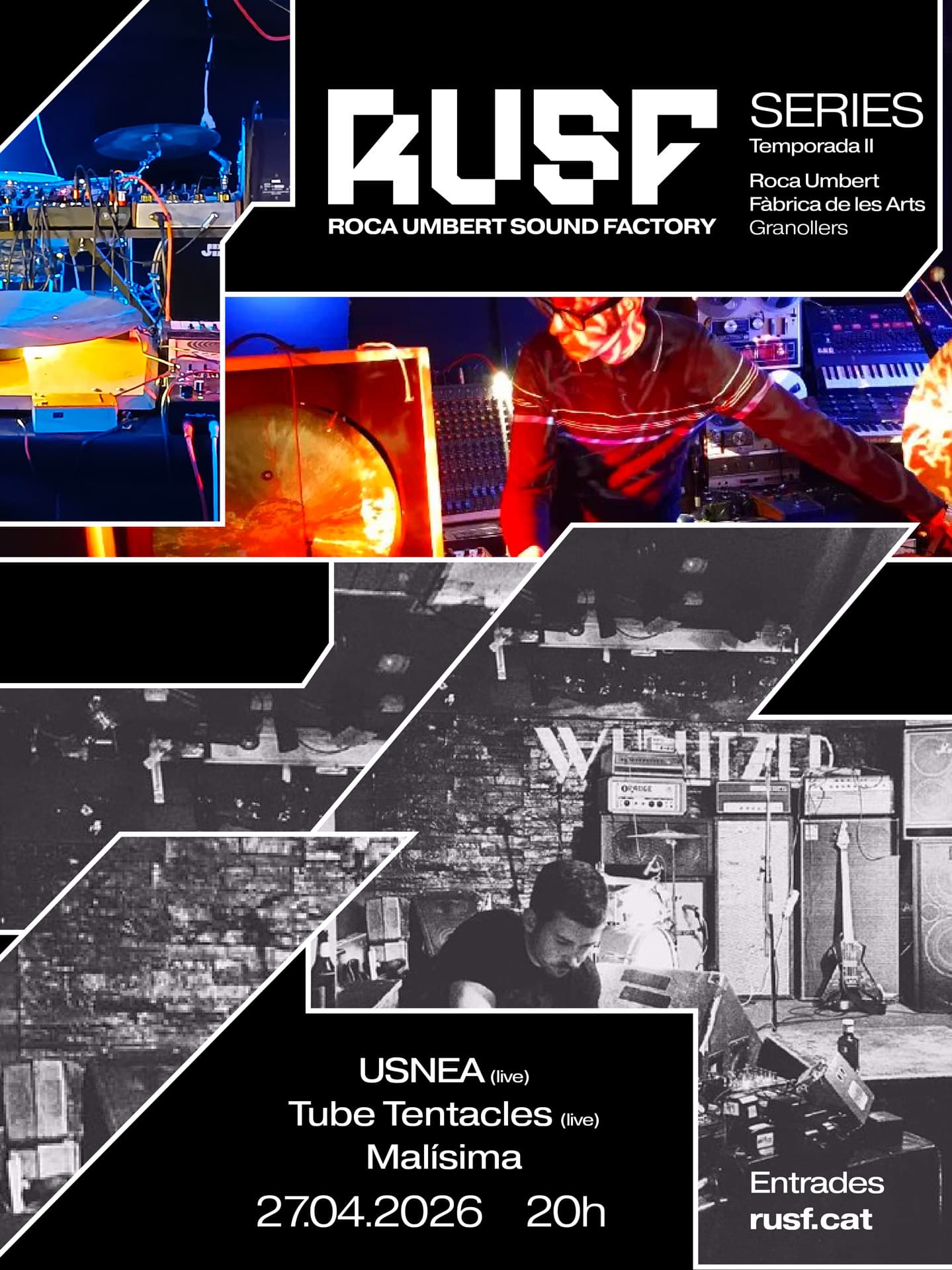 RUSF Series: USNEA (live), Tube Tentacles (live), Malíssima