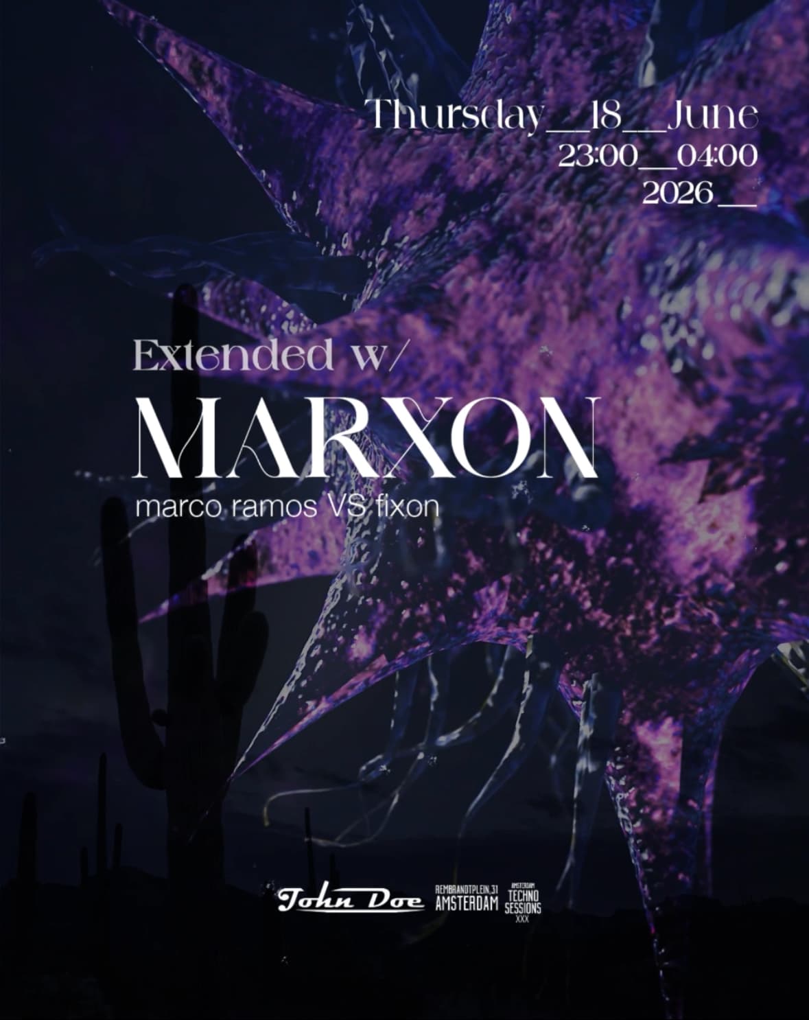 Amsterdam Techno Sessions w/ MARXON (ANAØH)