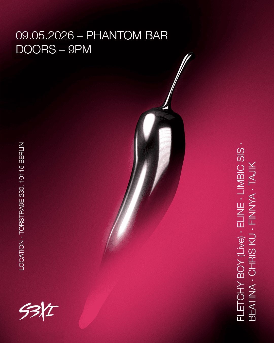 S3XI @Phantom Bar with Fletchy Boy (live), Eline & limbic sis