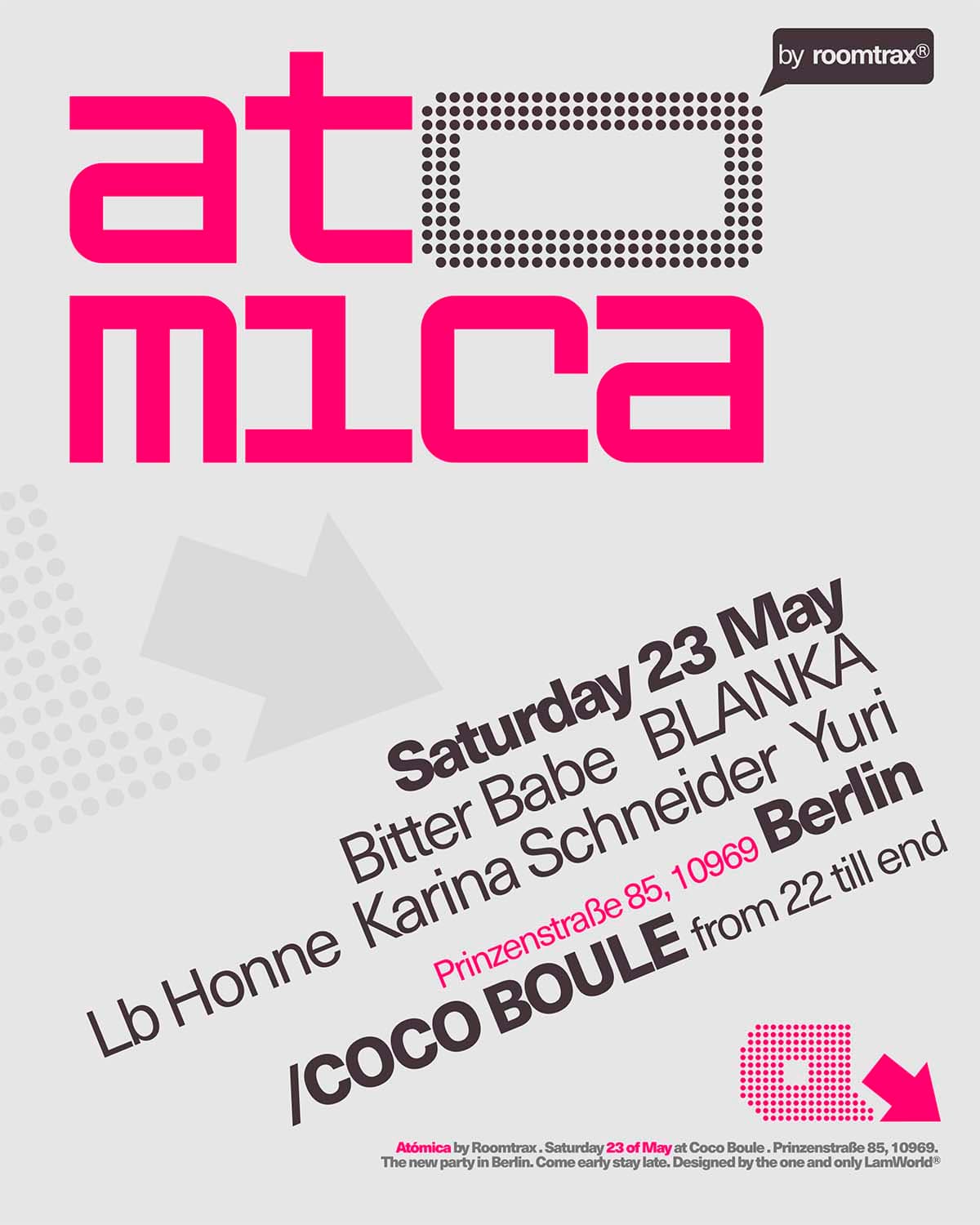 ATOMICA by Room Trax w/ Bitter Babe, BLANKA, Lb Honne & More