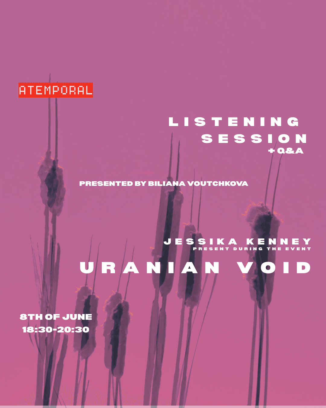 Listenign Session 'Uranian void' by Jessika Kenney presented by Biliana Voutchkova