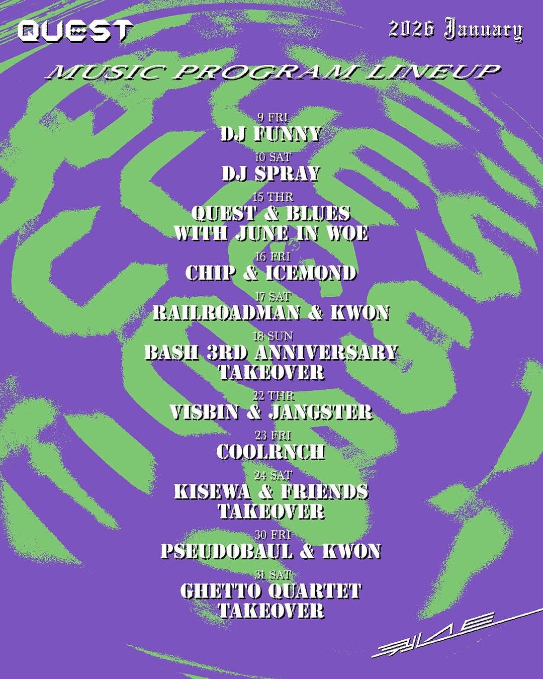 QUEST Monthly Music Program - January 2026