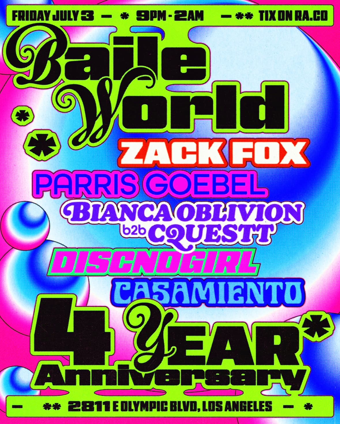 BAILE WORLD ft Zack Fox, Parris Goebel, Bianca Oblivion