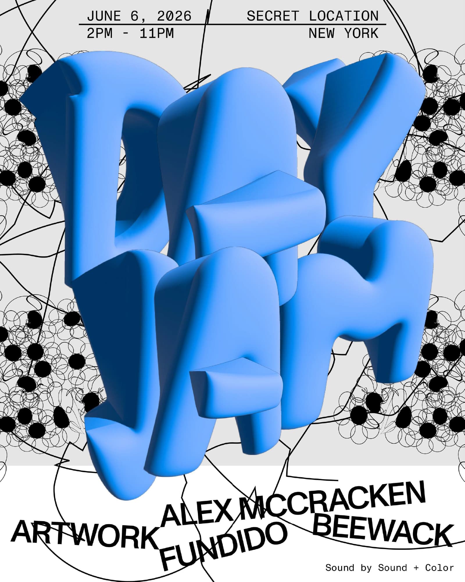 Day Jam with Artwork, Alex McCracken, beewack, and Fundido