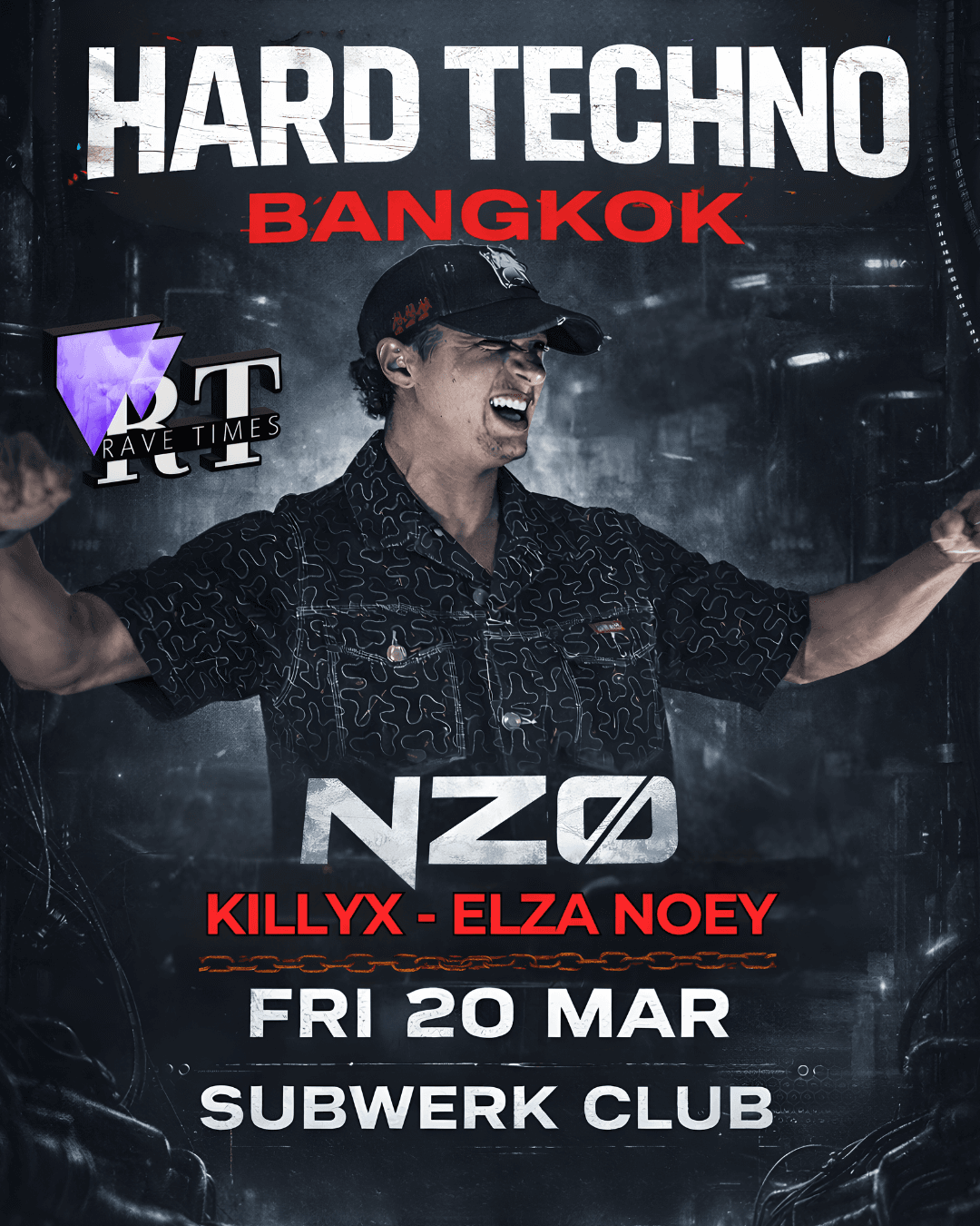 Hard Techno with NZO (FR - LA SPHÈRE) - by Rave Times