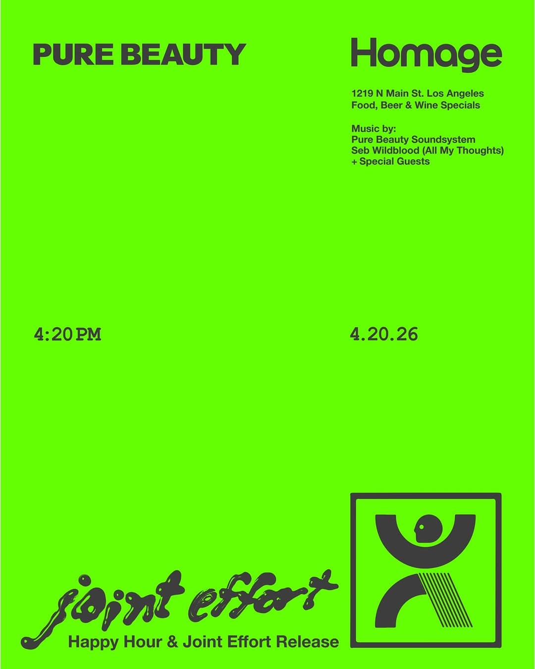 Joint Effort Release & Happy Hour