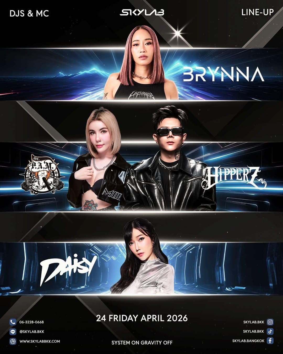 SKYLAB BKK 4/24 Lineup Announcement