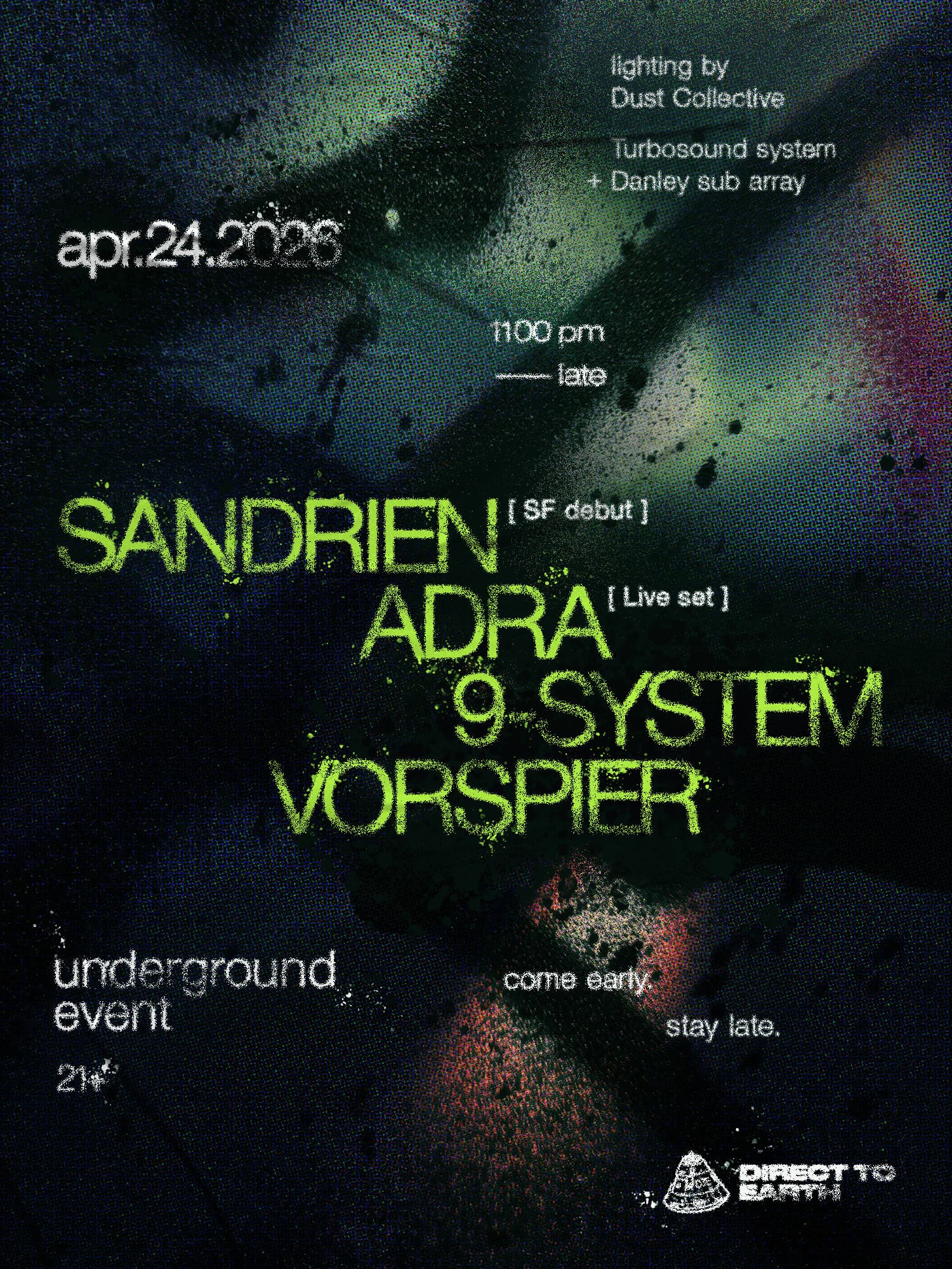 Direct to Earth with Sandrien (SF Debut)
