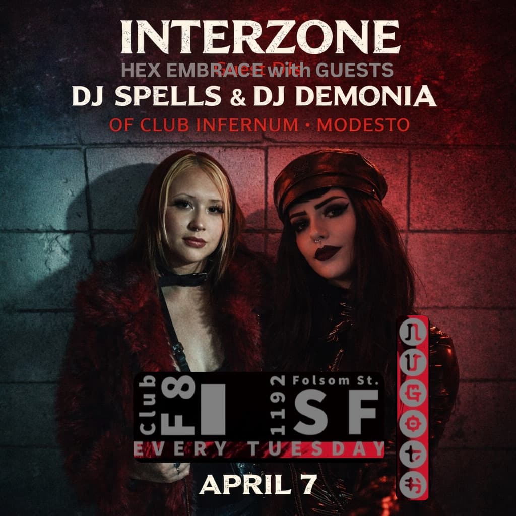 INTERZONE Darkwave Tuesdays: Guest DJs Spells and Demonia