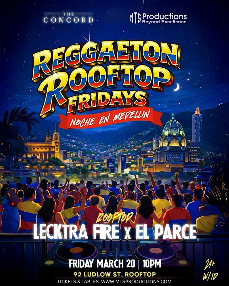 Reggaeton Rooftop Fridays - Friday, March 20th, 2026