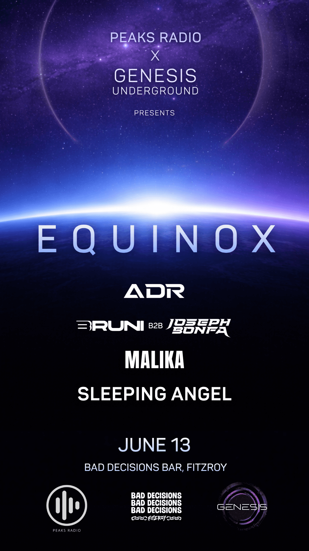 Peaks Radio x Genesis Underground Pres. Equinox