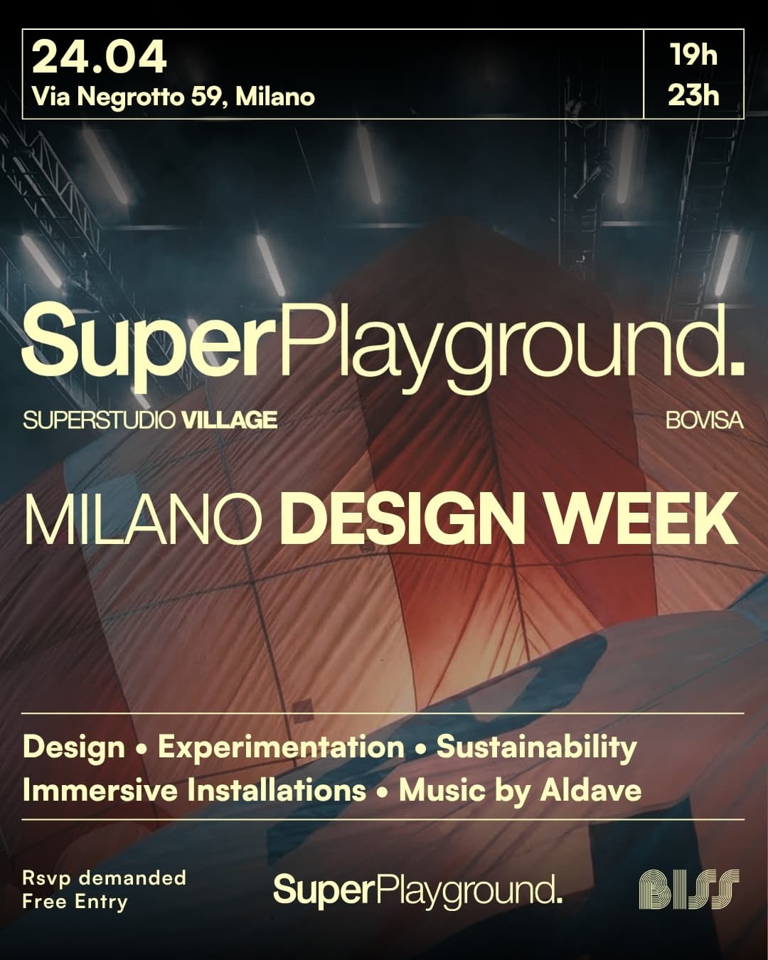 Superplayground x BISS — Milano Design Week