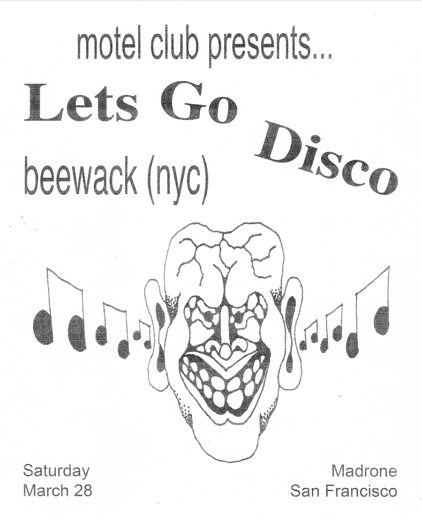 Motel Club presents LETS GO DISCO with beewack