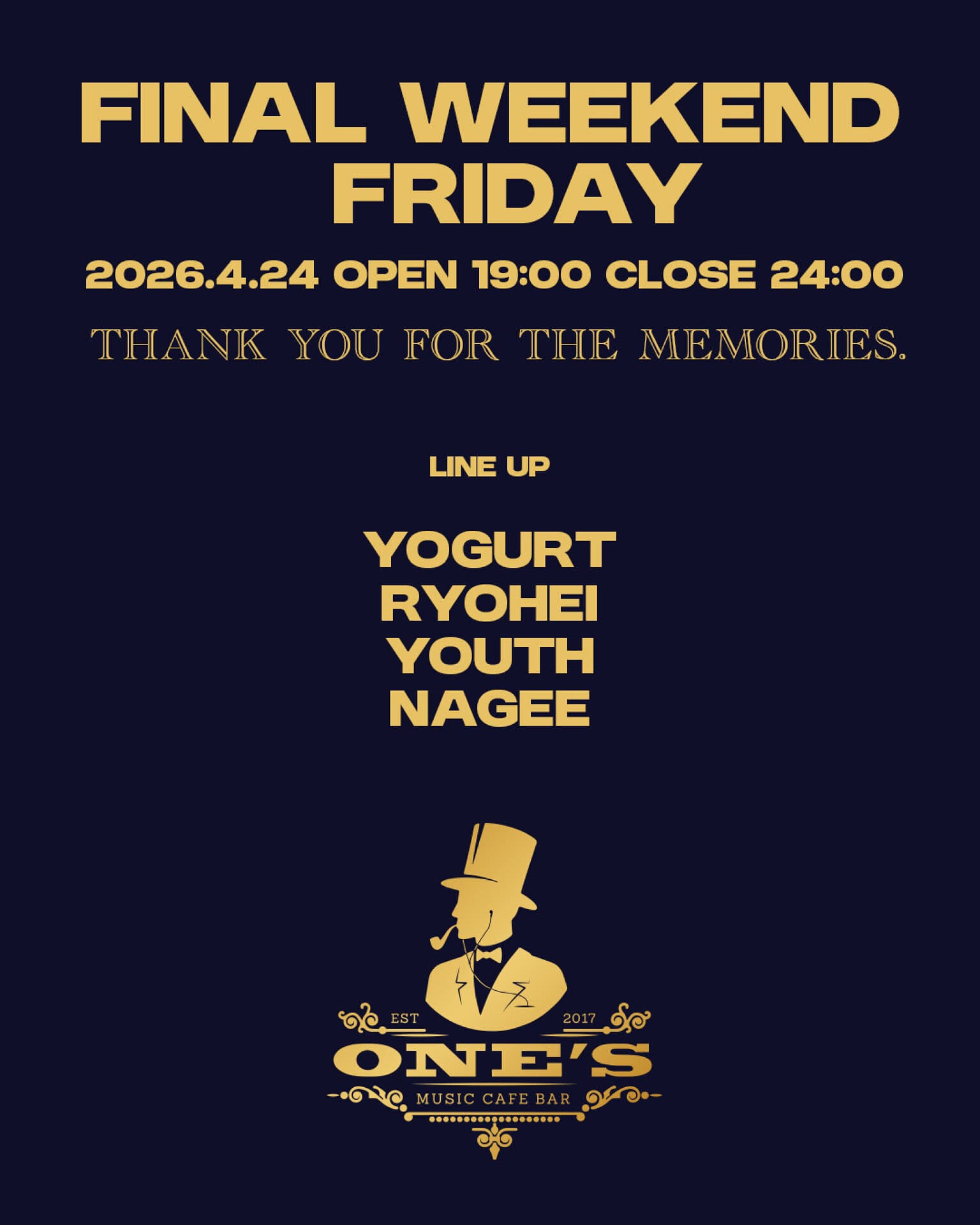 FINAL WEEKEND FRIDAY