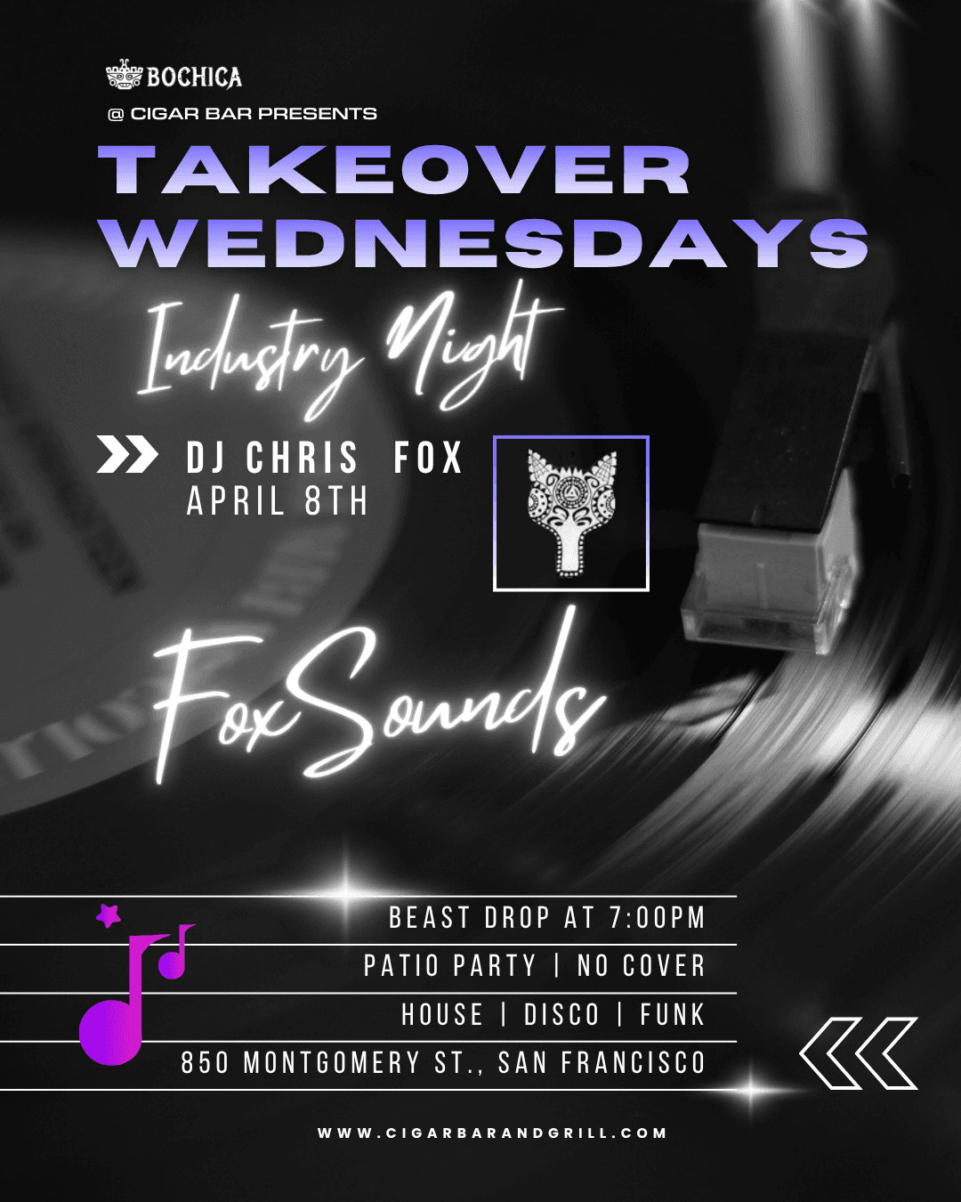 Takeover Wednesdays: Industry Night – DJ Chris Fox - April 8, 2026