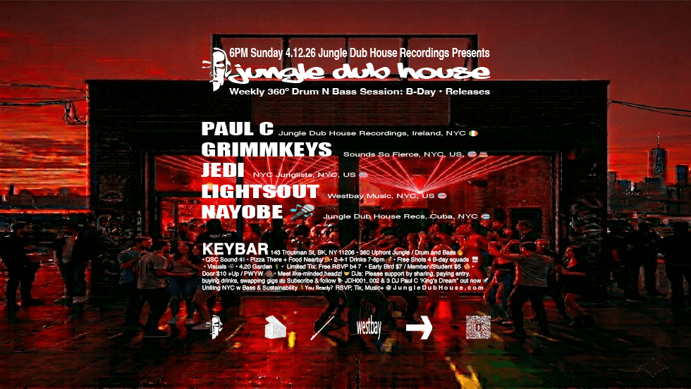 JUNGLE DUB HOUSE: Drum N Bass Sunset Sundays