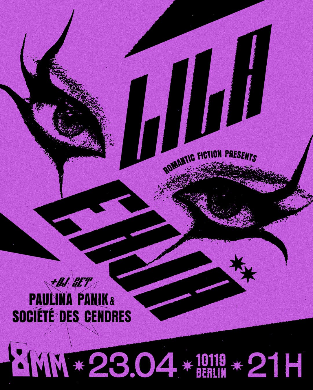 Romantic Fiction & 8MM present Lila Ehjä Live