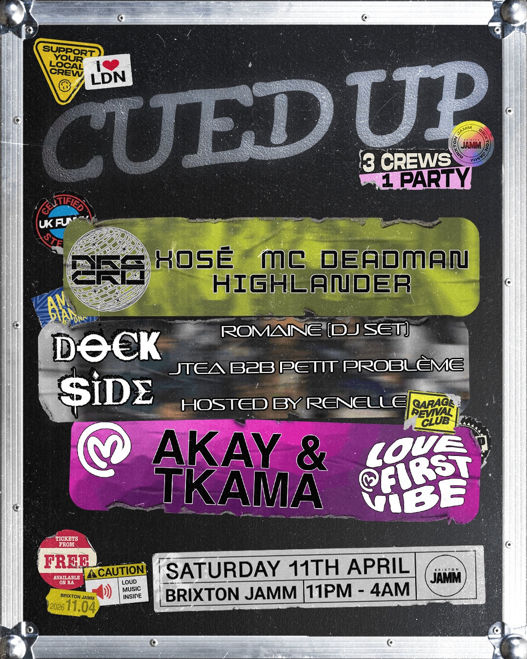 Cued UP: NRG CRU, Dockside Radio & Love At First Vibe