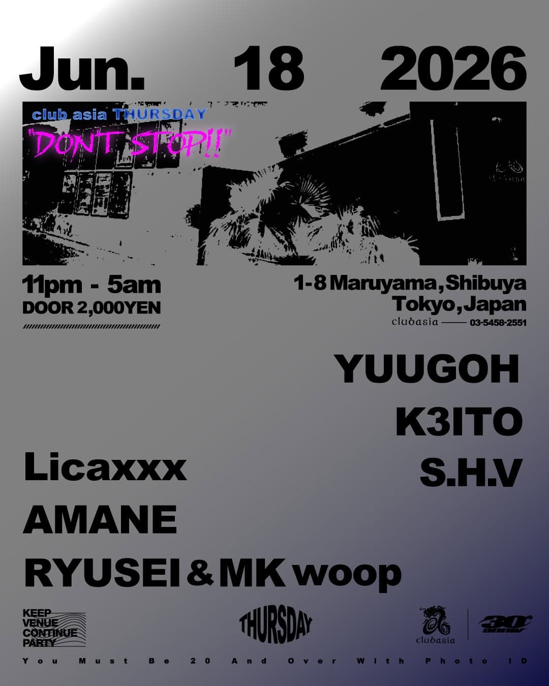 club asia THURSDAT hosted by Aki Dolanikov