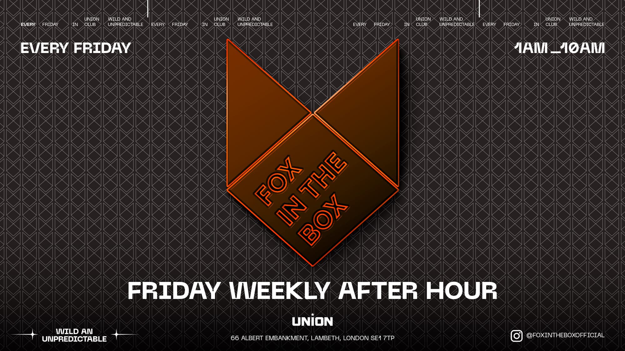AFTER PARTY AT FOX IN THE BOX (OPEN UNTIL 10am)