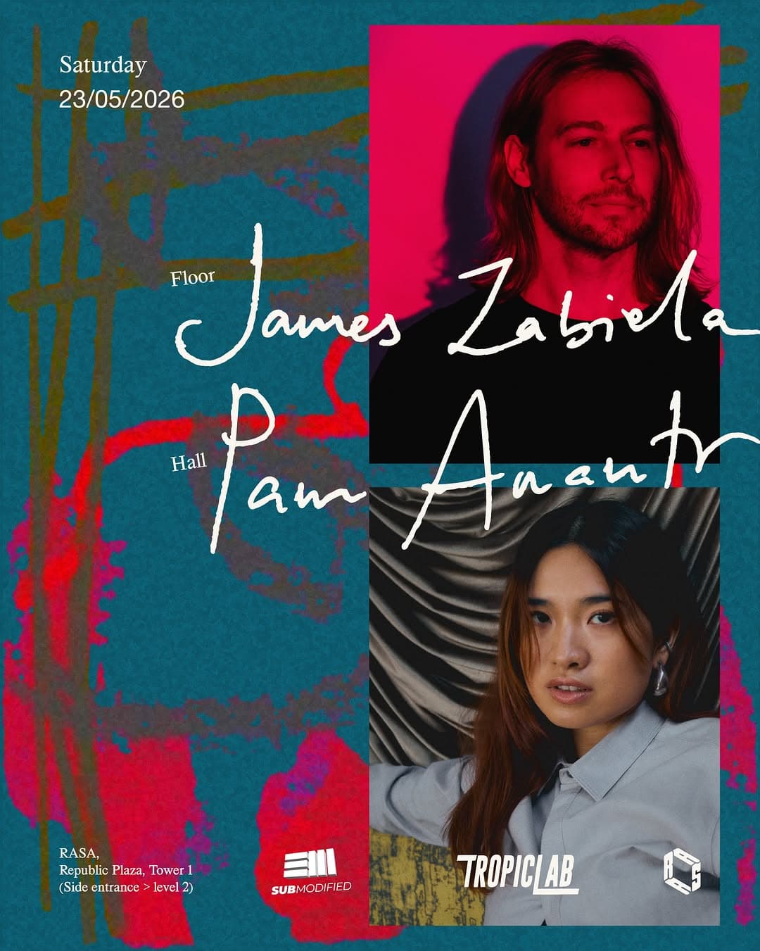 TropicLab and RASA present James Zabiela and Pam Anantr