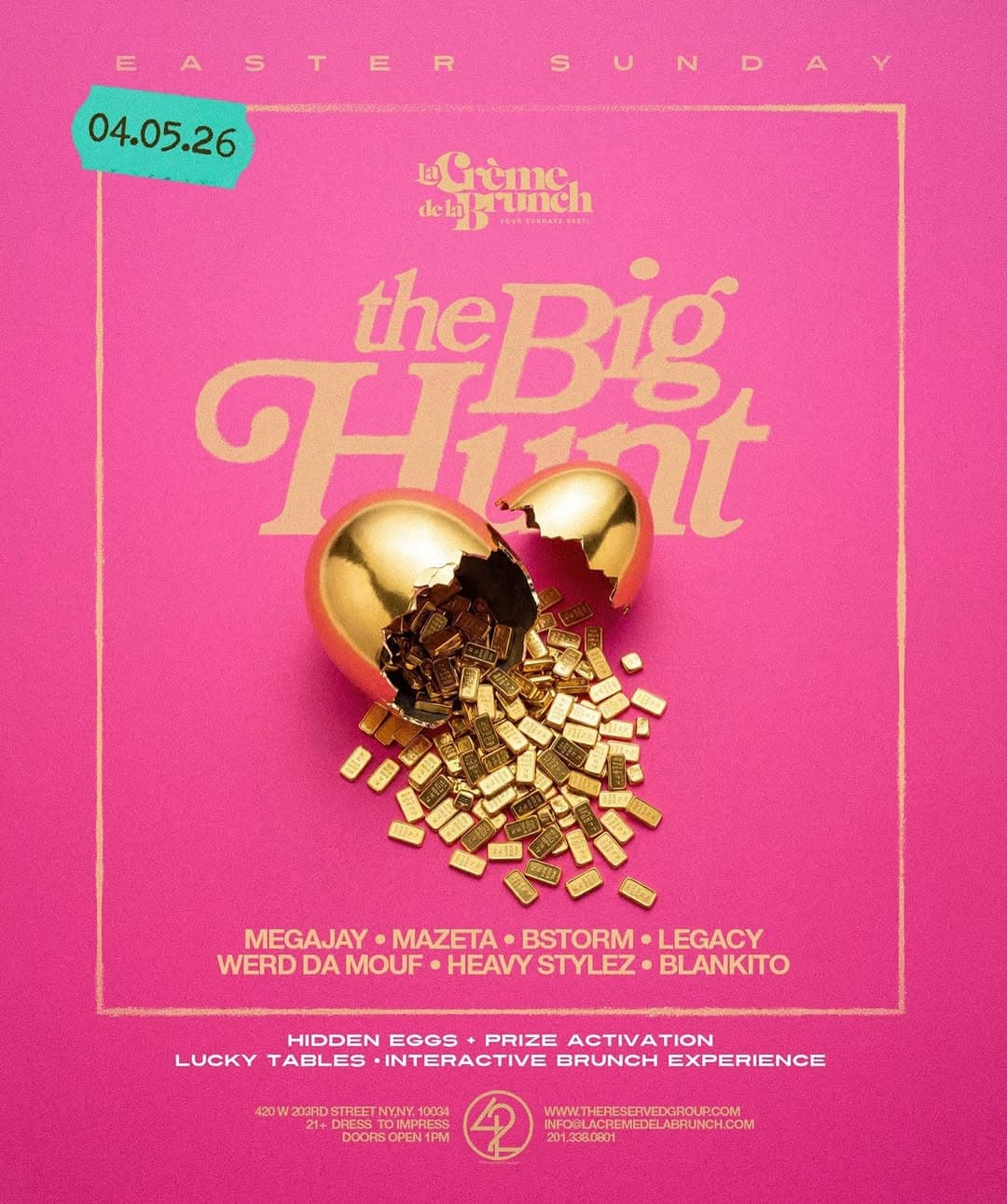 Easter Sunday with La Creme de la Brunch - The Big Hunt