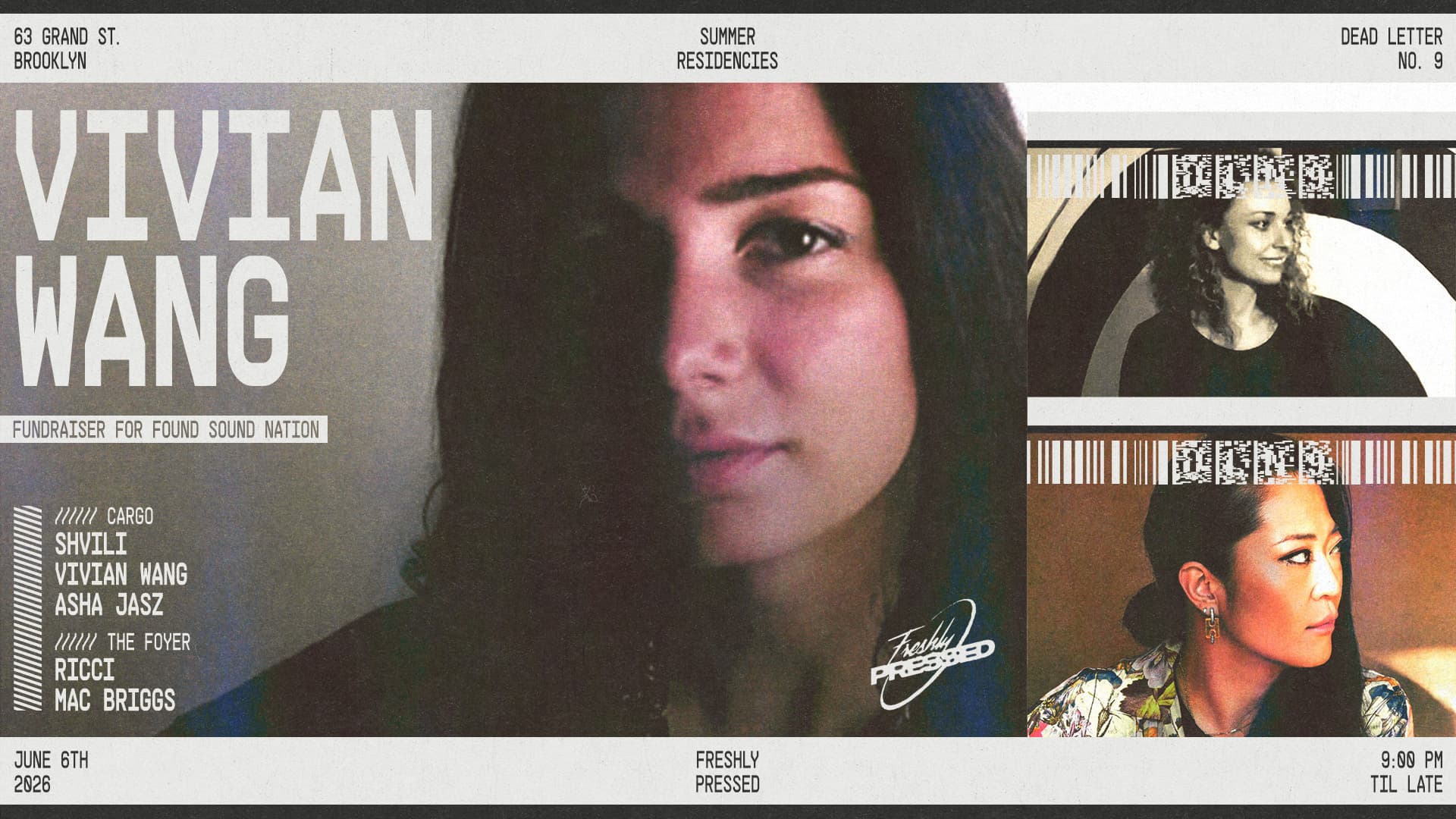Freshly Pressed presents: Vivian Wang, Shvili, Asha Jasz, Brandon Ricci, Mac Briggs