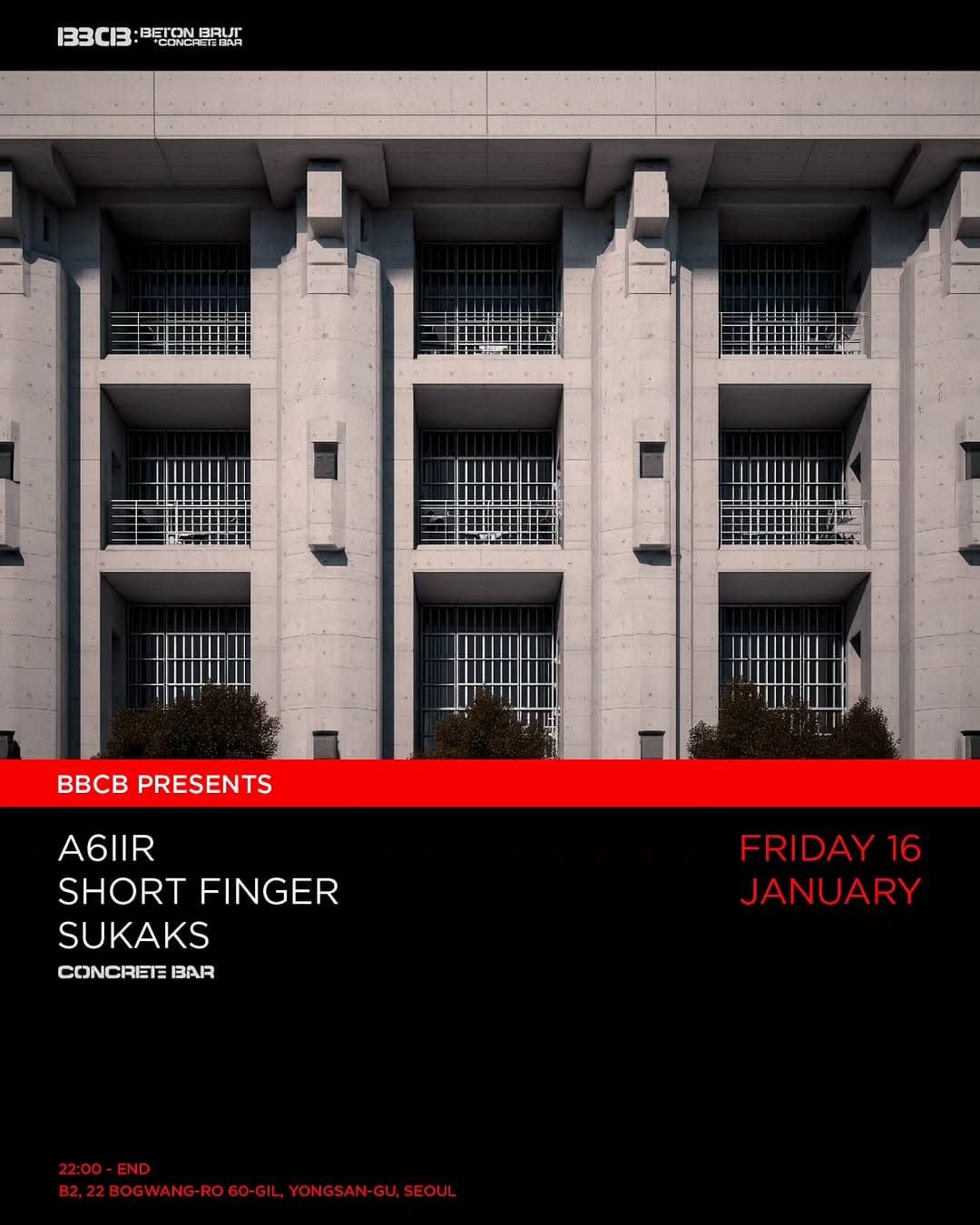 BBCB PRESENTS: A6IIR / SHORT FINGER / SUKAKS