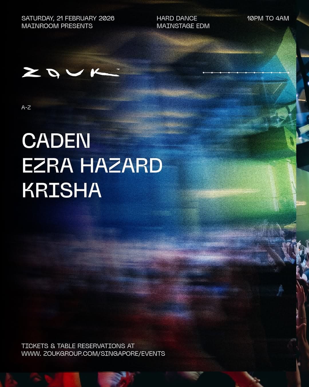 Zouk Singapore - DJ Ezra Hazard Night