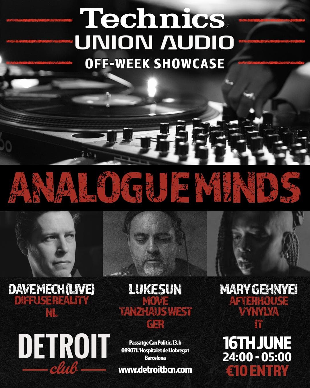 DETROIT CLUB PRESENTS: TECHNICS OFF-WEEK SHOWCASE