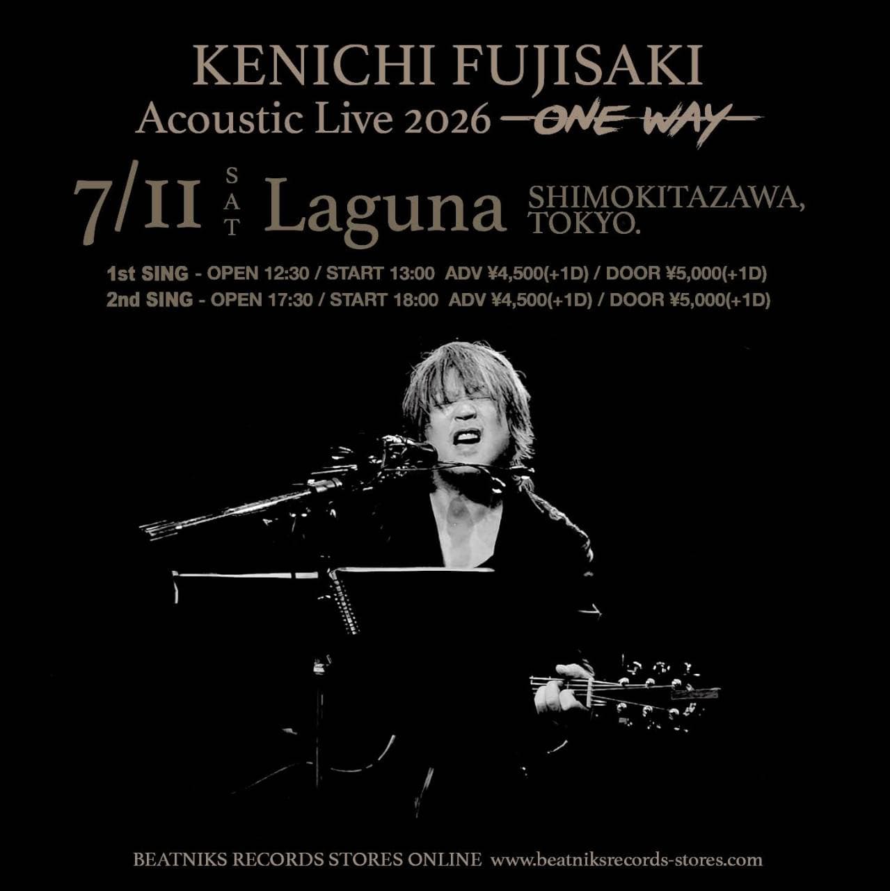 Laguna 18th AnniversaryKENICHI FUJISAKI Acoustic Live 2026-ONE WAY-