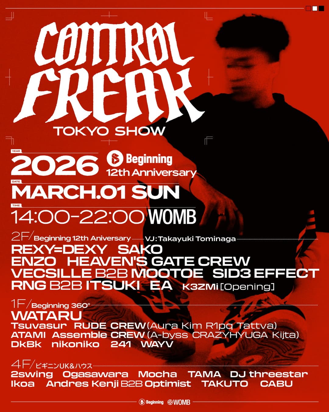 Control Freak Tokyo show by Beginning 12th Anniversary