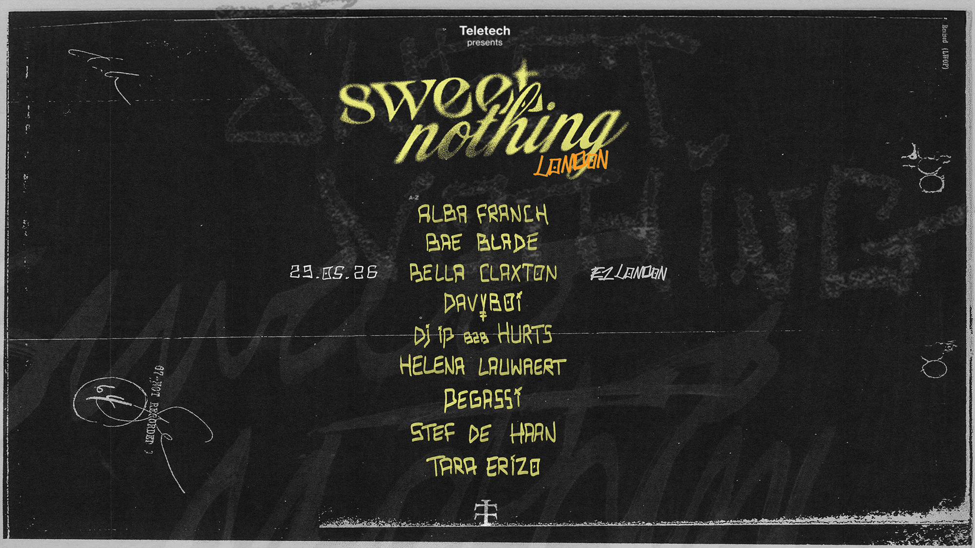 Teletech presents: Sweet Nothing w/ Pegassi and friends