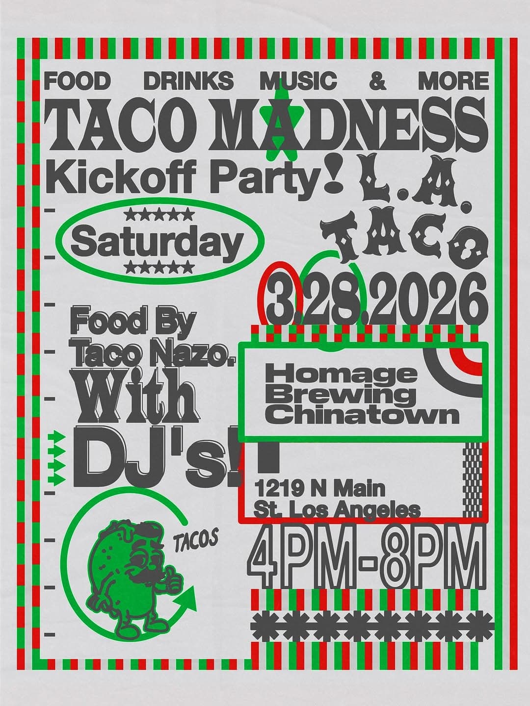 Taco Madness Kickoff Party
