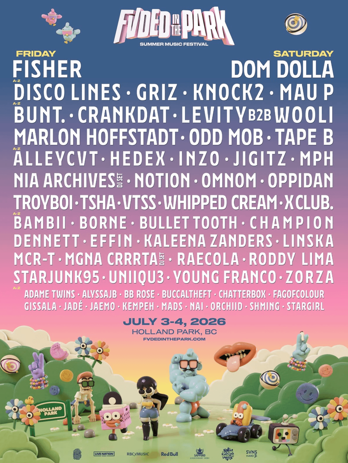 FVDED In The Park 2026 - Promo Code 'RAVEFAM'