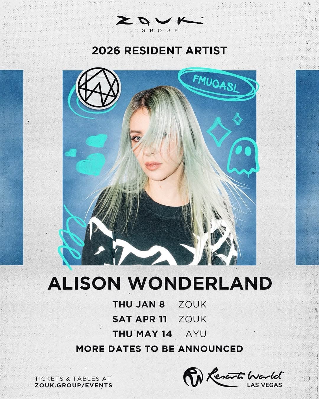 Alison Wonderland at Zouk Group & Ayu Dayclub