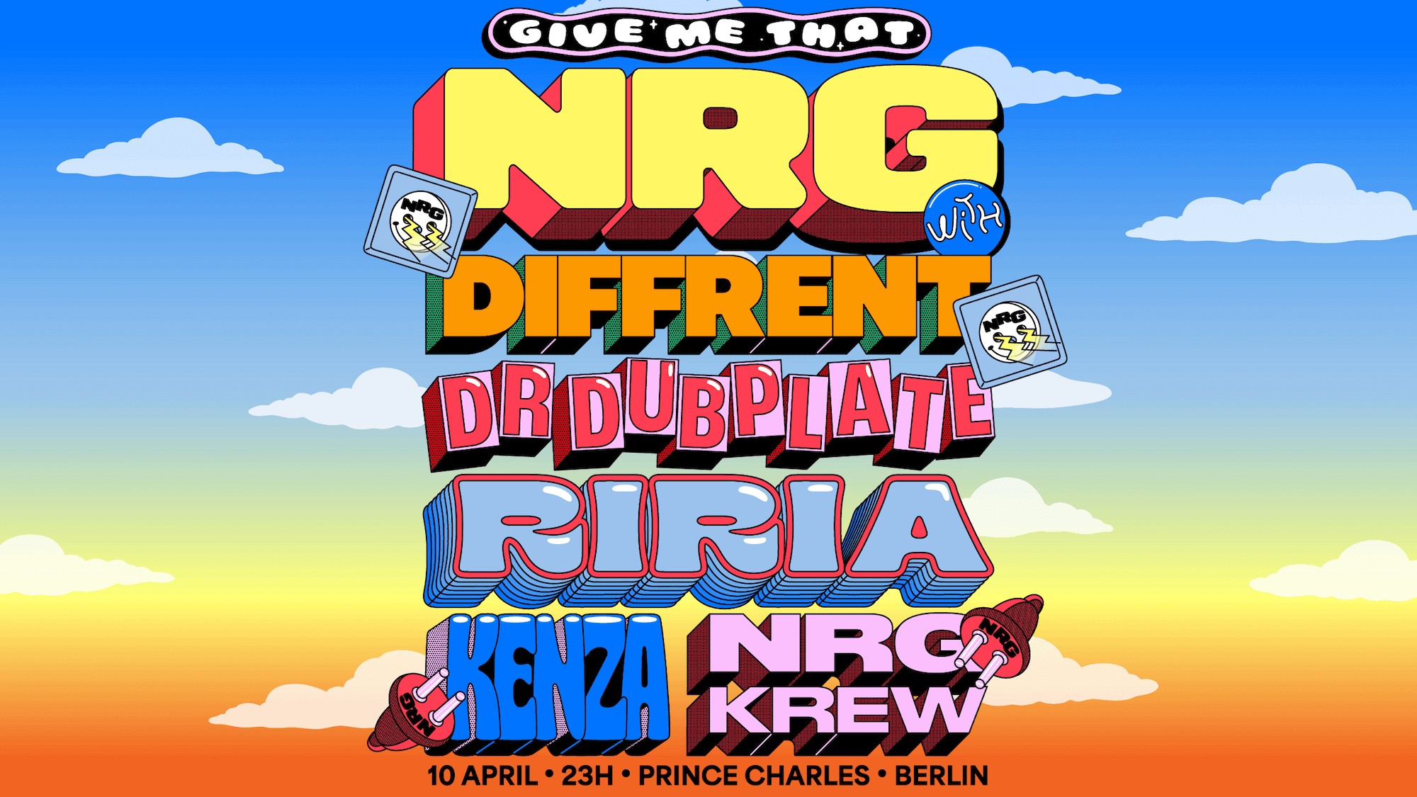 NRG with Diffrent, Dr Dubplate, RIRIA a.m