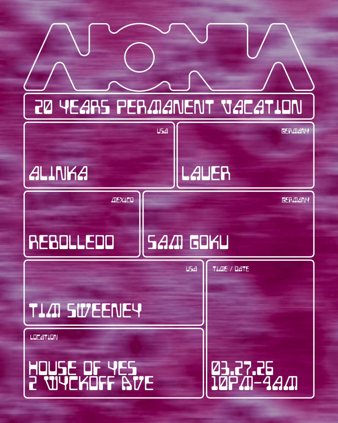 AIONIA Invites Permanent Vacation: Label Night