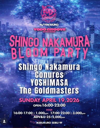 YODO GROOVE Rooftop with Shingo Nakamura – BLOOM PARTY (Tokyo Open Air)
