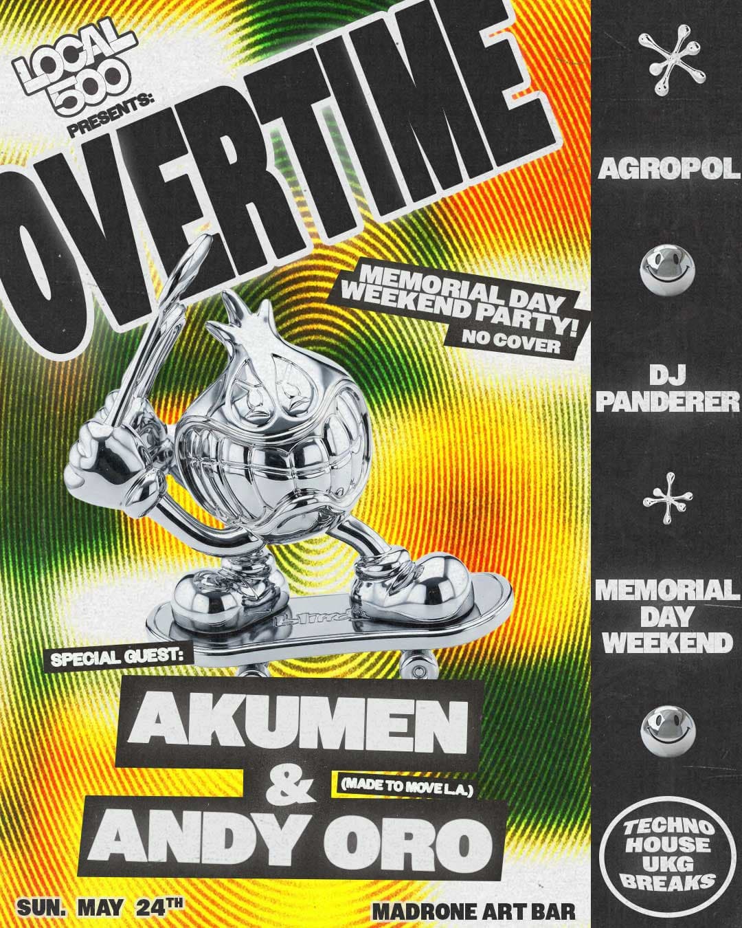 Local 500 presents: Overtime with Made to Move (L.A) Akumen & Andy Oro
