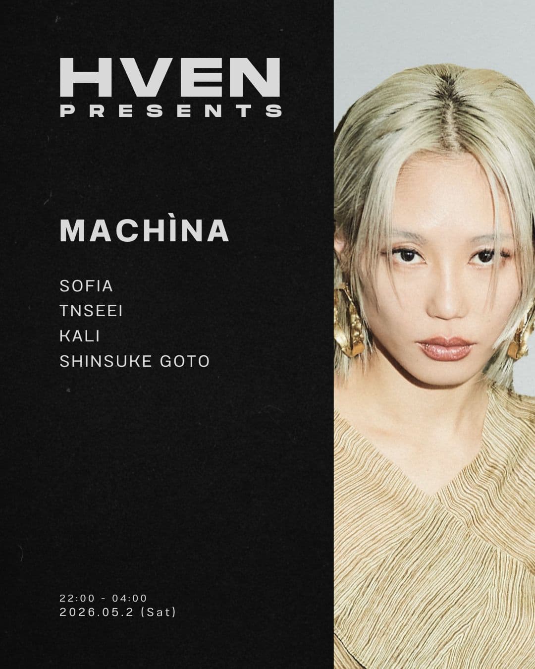 HVEN PRESENTS: machìna