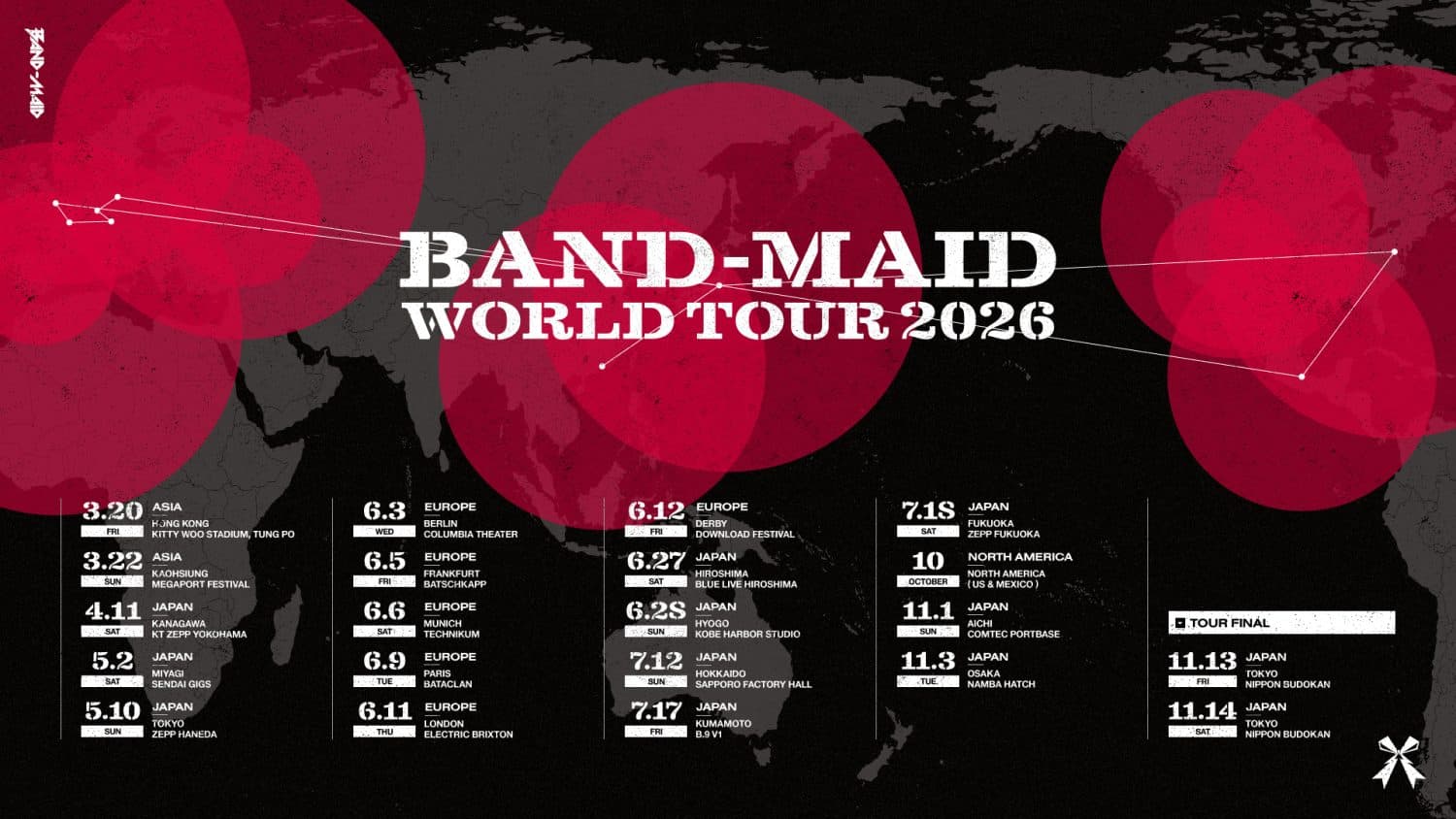 BAND-MAID WORLD TOUR 2026