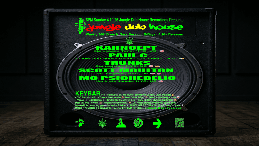 JUNGLE DUB HOUSE: Drum & Bass Sunset Sundays - 4/20 Session