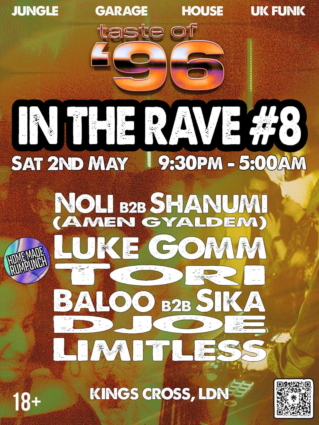 IN THE RAVE #8 - NOLI b2b SHANUMI (Amen Gyaldem), Luke Gomm, DJoe, Tori, Baloo b2b SIKA + more