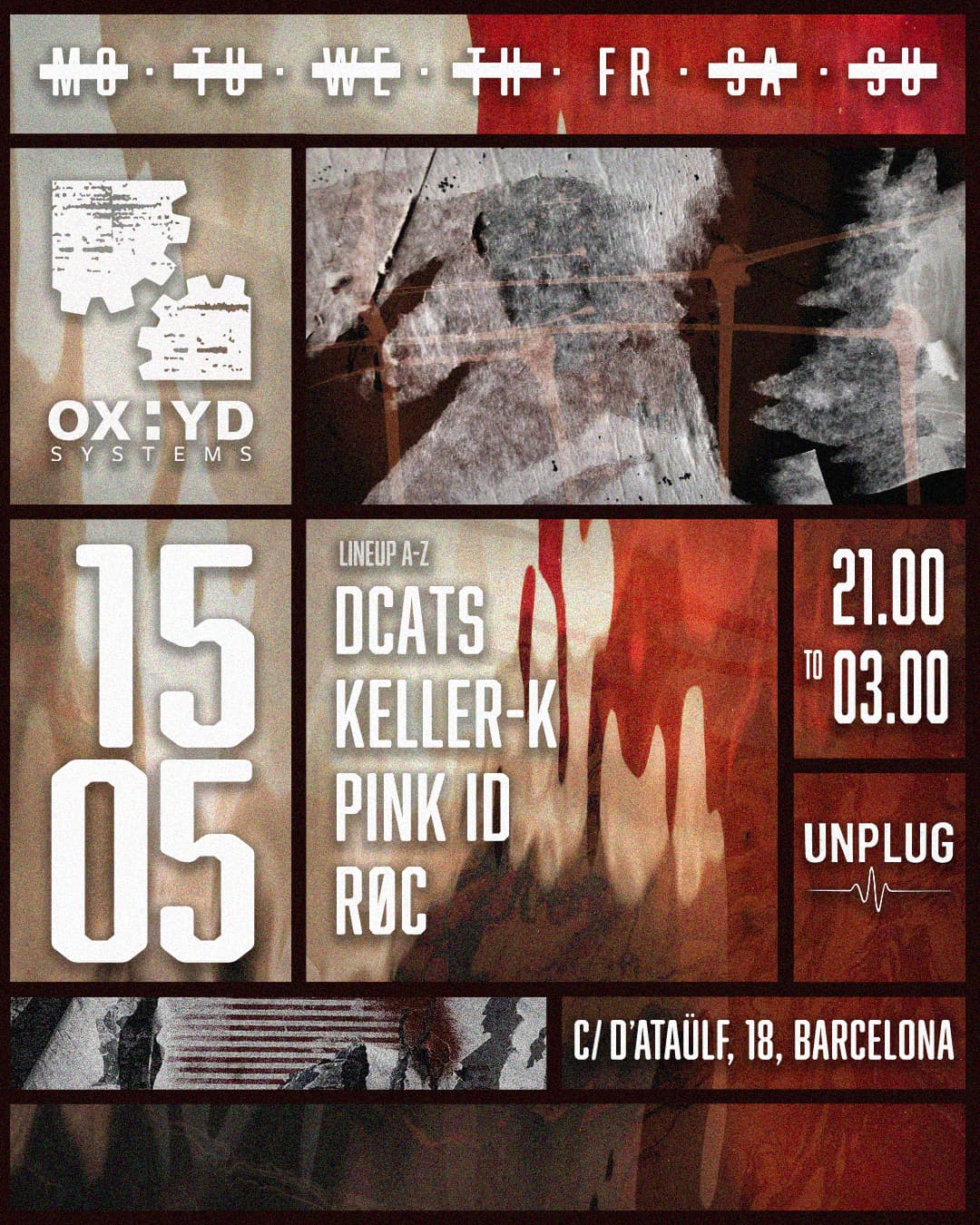 OX:YD Systems x Unplug - Dcats + Keller-K + Pink Id + Røc
