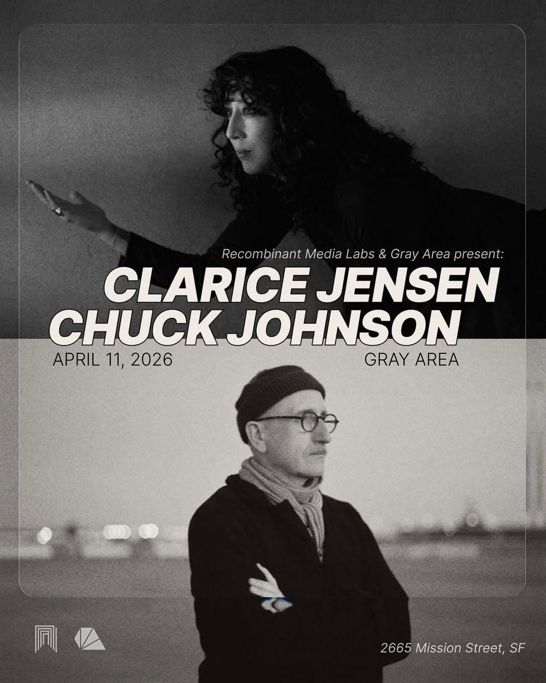 Live at Gray Area: Clarice Jensen & Chuck Johnson