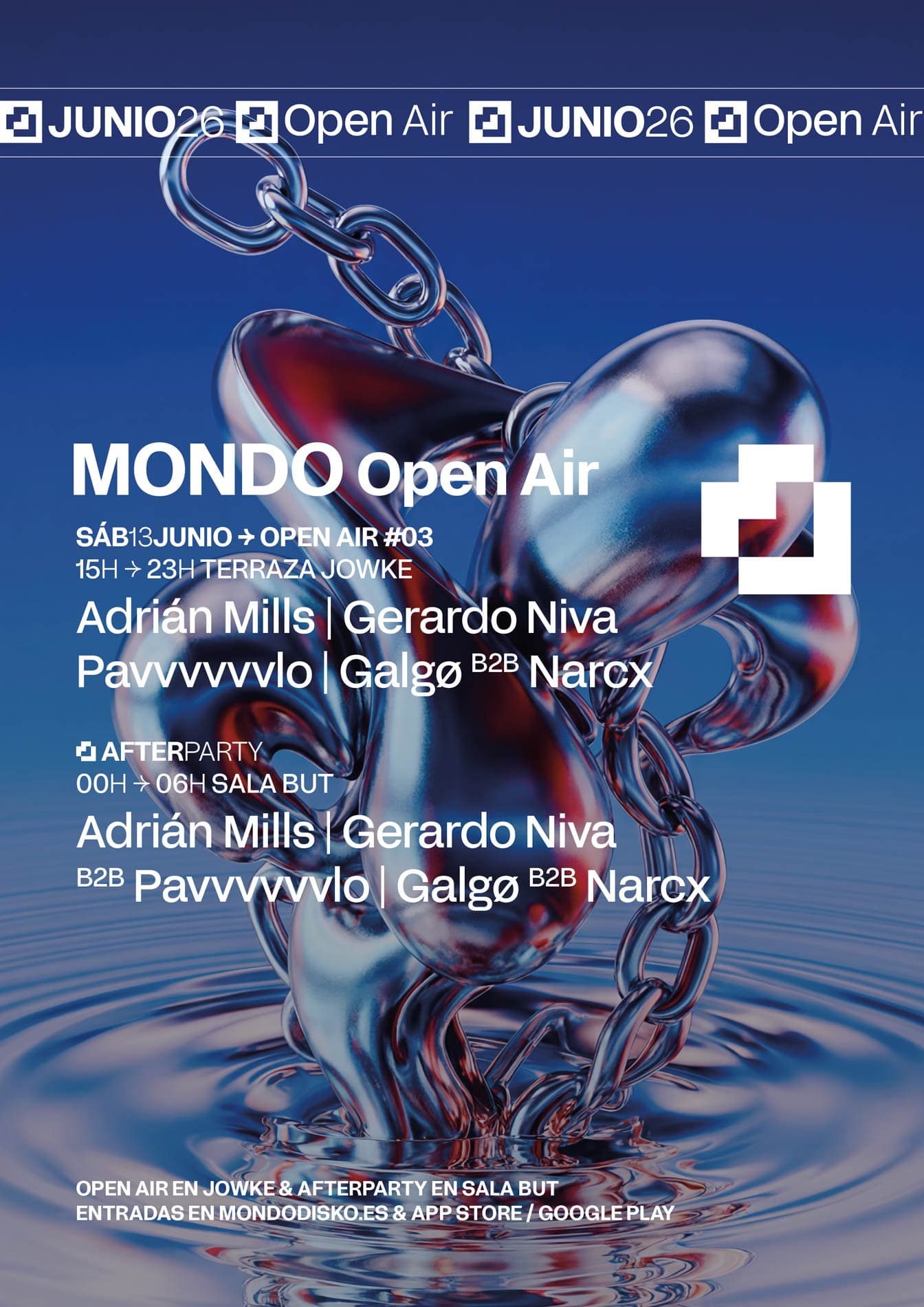 Mondo OPEN AIR #03: Adrián Mills / Gerardo Niva / pavvvvvvlo / Galgø B2B NARCX